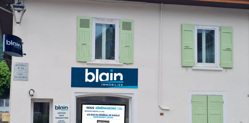 Nouvelle agence Blain Immobilier à Montbonnot